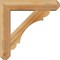 Ekena Millwork Olympic Craftsman Rough Sawn Bracket w/ Offset Brace, Western Red Cedar, 6"W x 24"D x 24"H BKT0604X24X24OLY04RWR - alternate 4